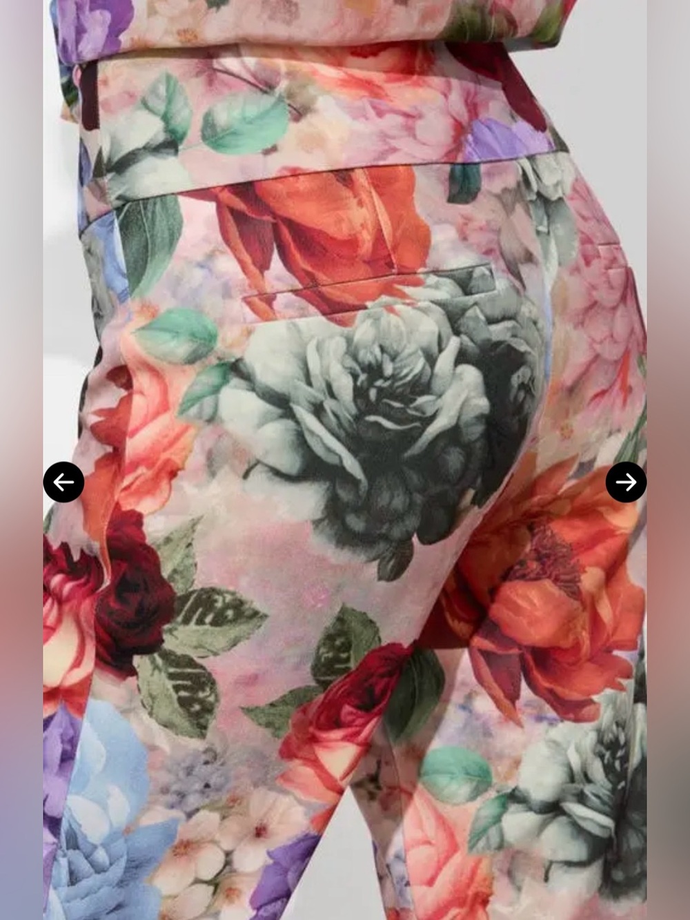 Alice + Olivia Olivia Floral Bootcut Crepe Pants - Picture 4 of 11